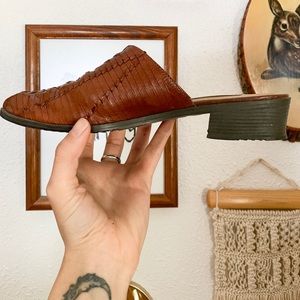 Vintage Woven Mules